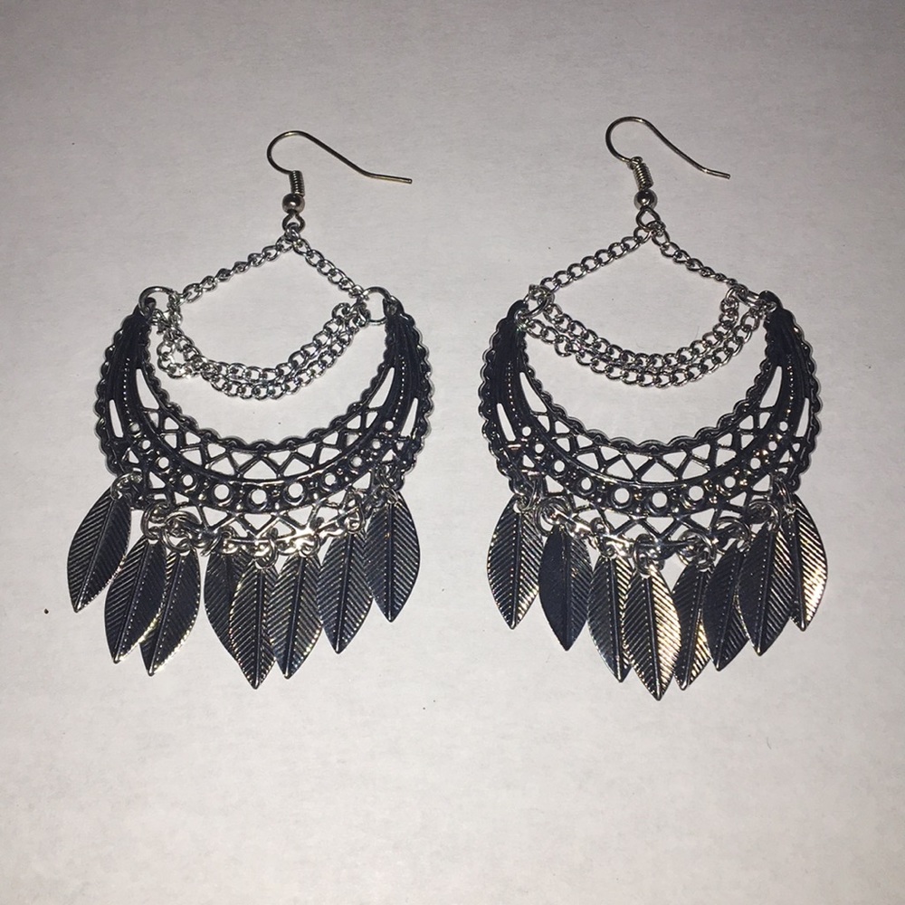 Silver Dream Cather Earrings